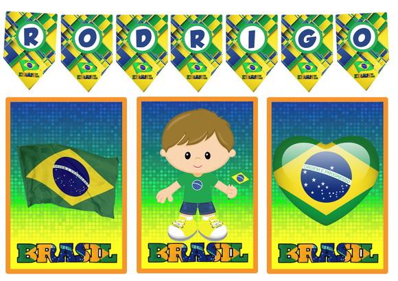 Kit Festa Brasil Copa do Mundo