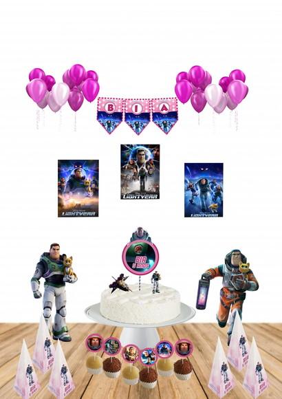 Kit Festa Buzz Lightyear Rosa