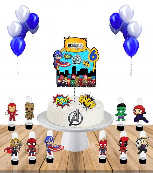Kit Festa em Casa os Vingadores Cute