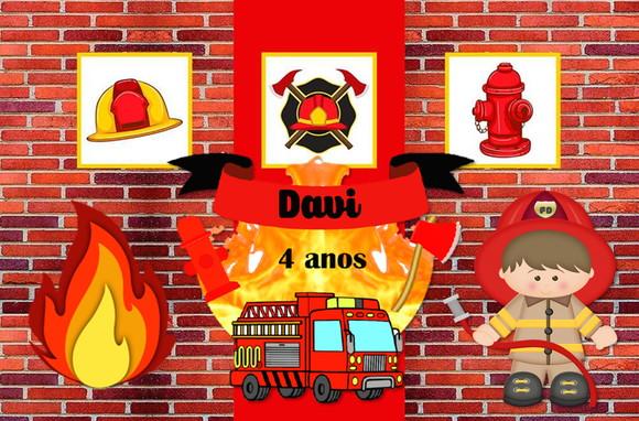 Kit Festinha Bombeiros