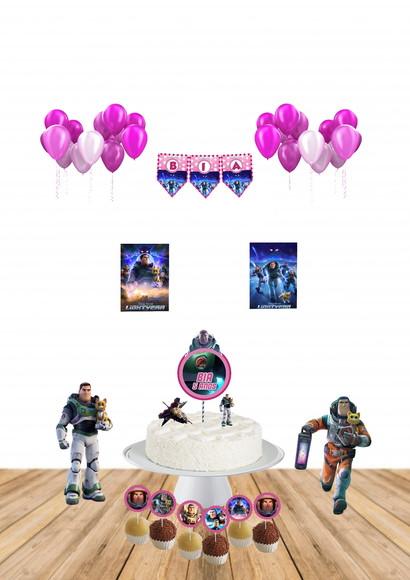 Kit Festinha Buzz Lightyear Rosa