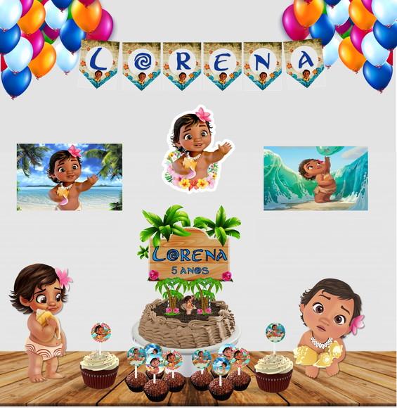 Kit Festinha Moana Baby
