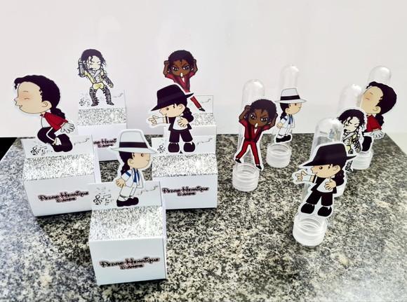 Kit Mini Lembrancinhas Michael Jackson