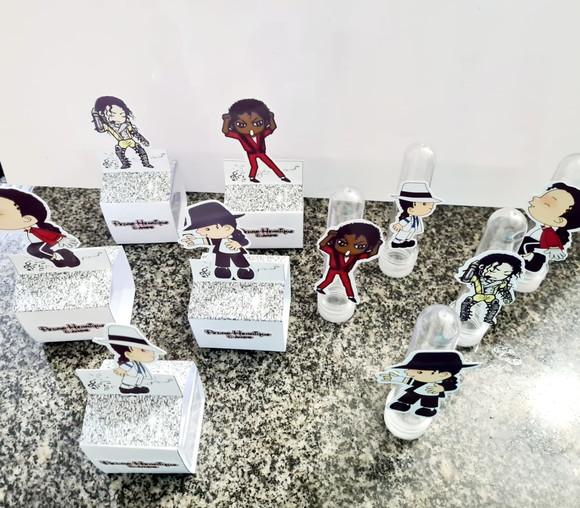 Kit Mini Lembrancinhas Michael Jackson