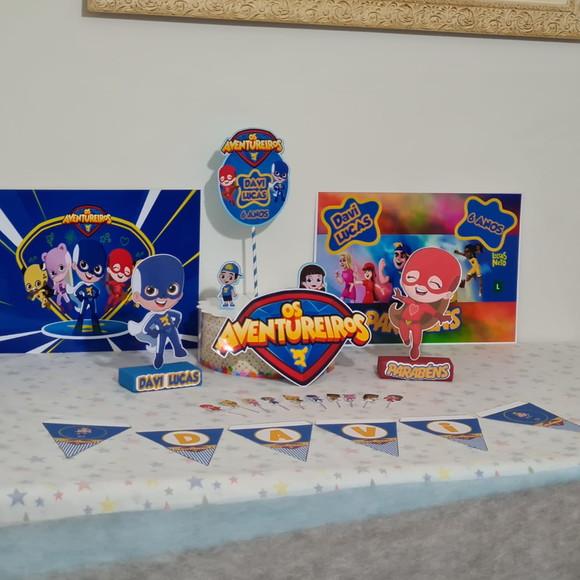 Kit os Aventureiros (vermelha, Rosa e Foca)