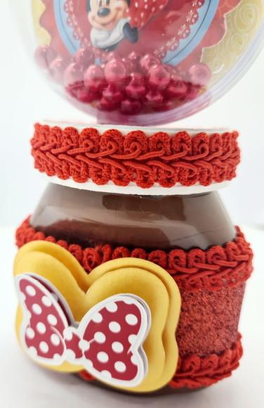 Nutella Personalizada Minnie Vermelha