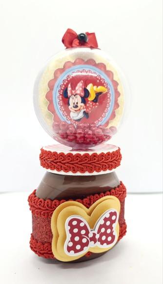 Nutella Personalizada Minnie Vermelha