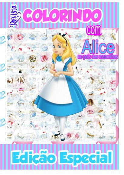Revistinha de Colorir Alice no País das Maravilhas