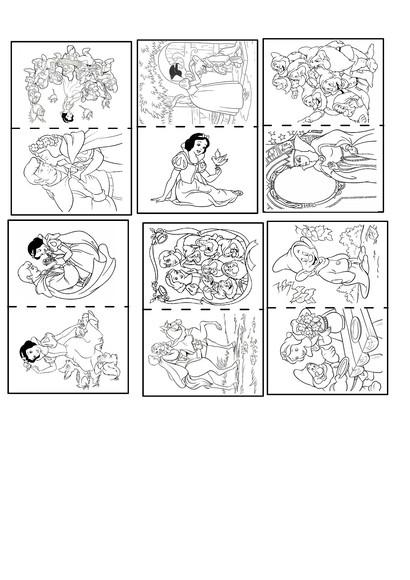Revistinha de Colorir Branca de Neve