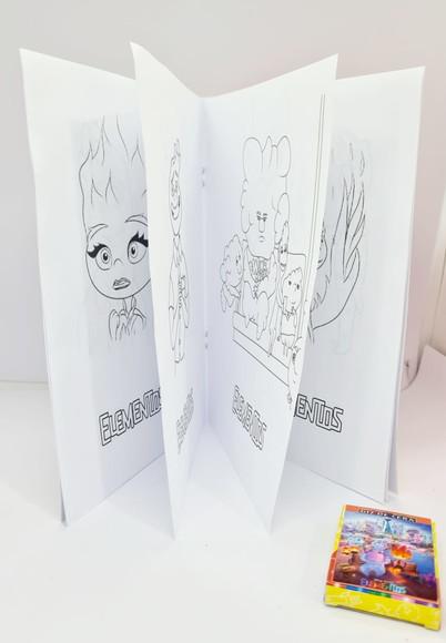 Revistinha de Colorir Elementos Disney