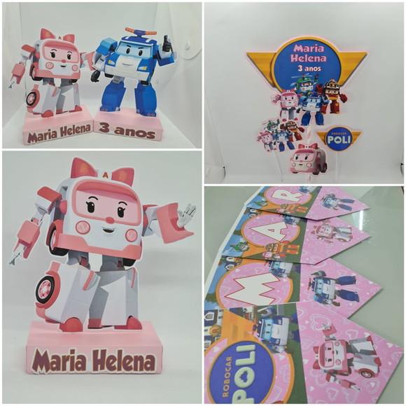 Só Um Bolinho Robocar Poli e Amber