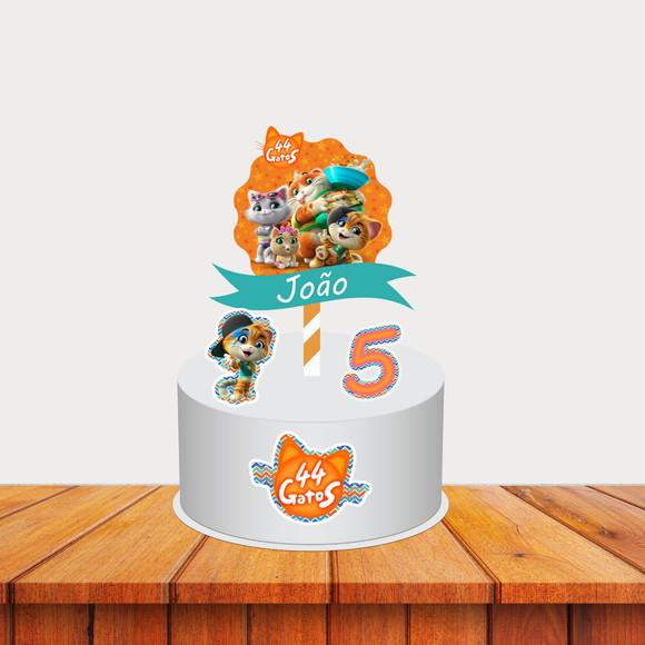 Topo de Bolo 44 Gatos