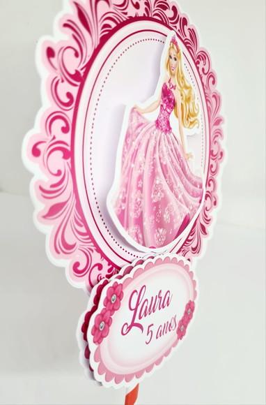 Topo de Bolo Barbie