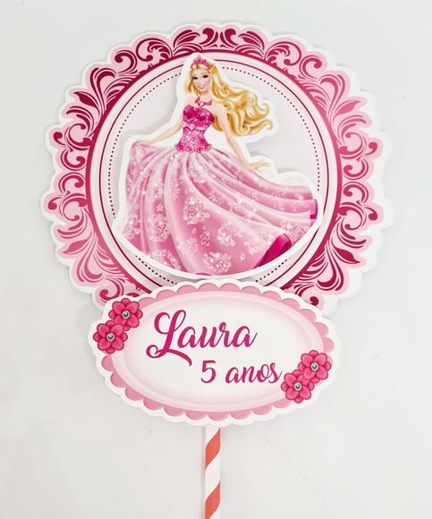Topo de Bolo Barbie