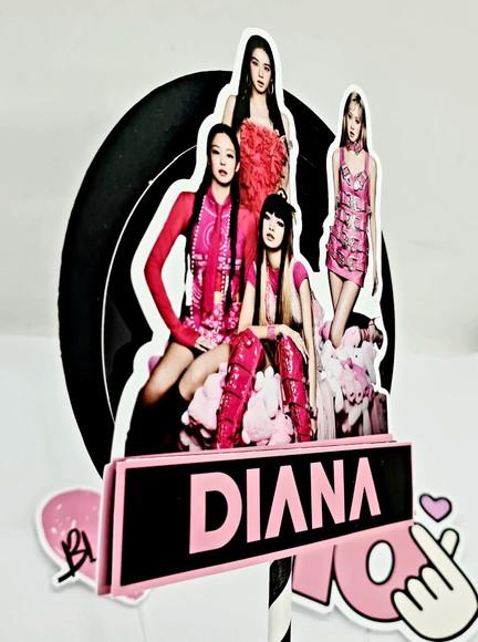 Topo de Bolo Blackpink