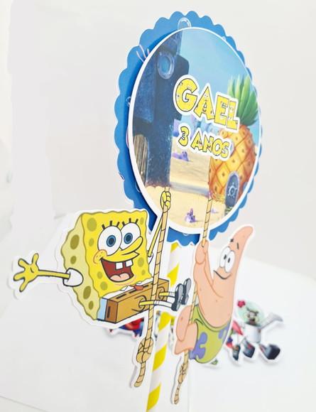 Topo de Bolo Bob Esponja