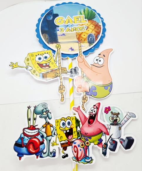 Topo de Bolo Bob Esponja