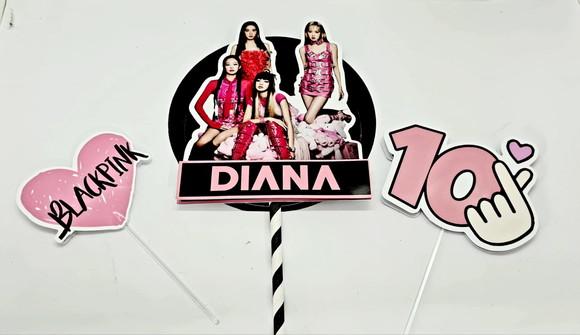 Topo de Bolo Blackpink