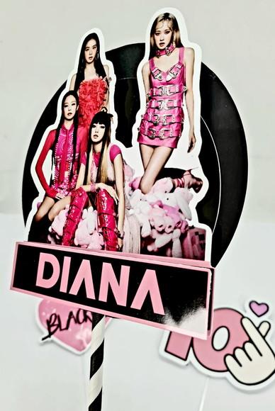 Topo de Bolo Blackpink