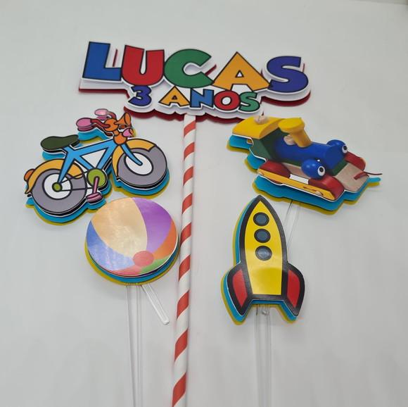 Topo de Bolo Brinquedos