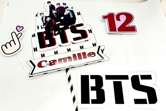 Topo de Bolo Bts