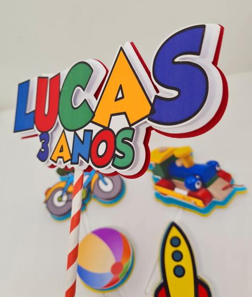 Topo de Bolo Brinquedos