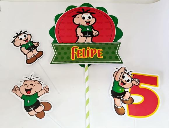 Topo de Bolo Cebolinha