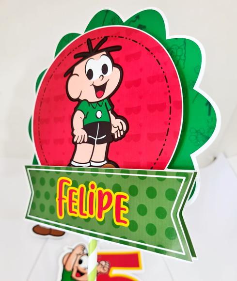 Topo de Bolo Cebolinha