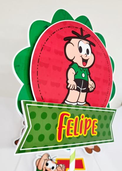 Topo de Bolo Cebolinha