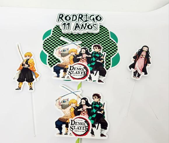 Topo de Bolo Demon Slayer