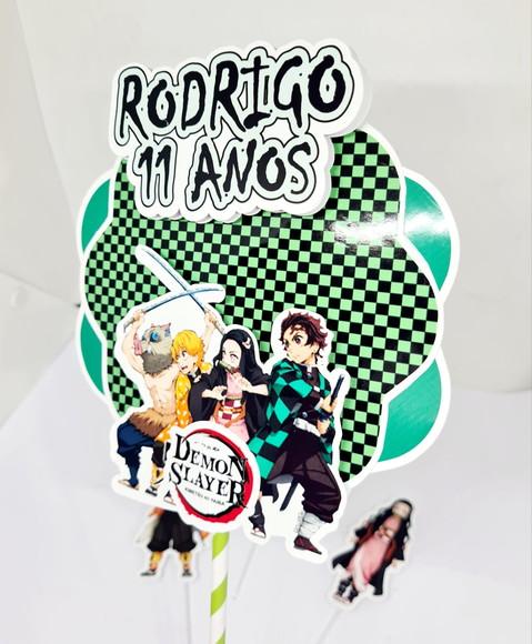 Topo de Bolo Demon Slayer