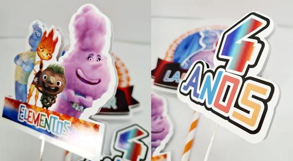 Topo de Bolo Elementos Disney