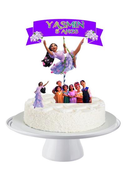 Topo de Bolo Especial Encanto Disney Isabela