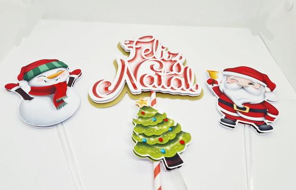 Topo de Bolo Feliz Natal