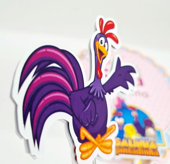 Topo de Bolo Galinha Pintadinha
