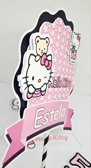 Topo de Bolo Hello Kitty