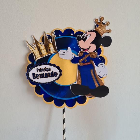 Topo de Bolo Mickey Realeza