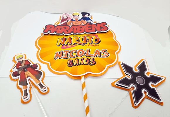 Topo de Bolo Naruto