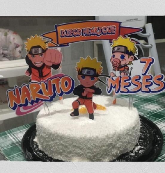 Topo de Bolo Naruto Baby