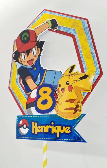 Topo de Bolo Pokemon