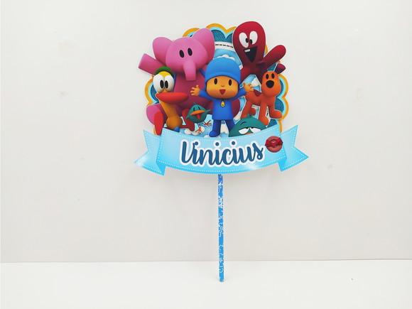 Topo de Bolo Pocoyo