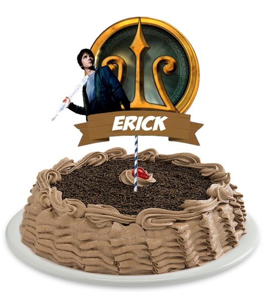 Topo de Bolo Percy Jackson