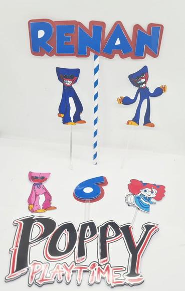 Topo De Bolo Poppy Playtime Huggy Wuggy