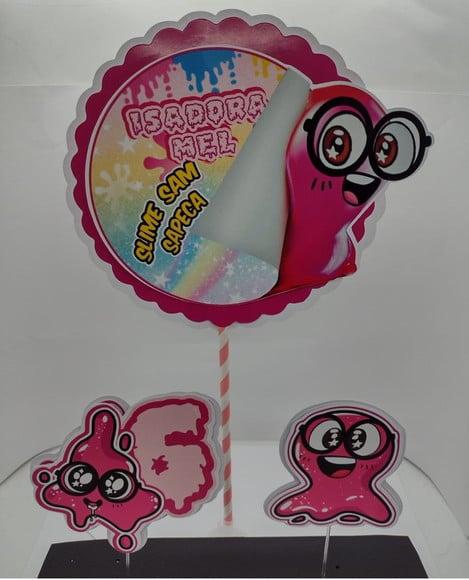 Topo de Bolo Sam Slime Sapeca