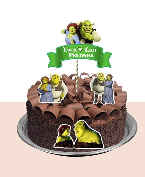 Topo de Bolo Shrek