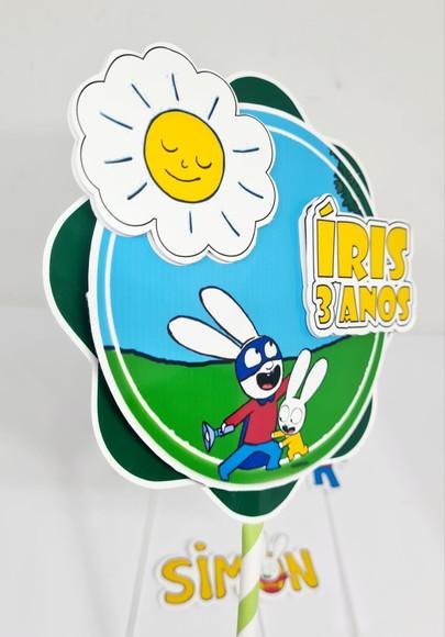 Topo de Bolo Simon o Coelho