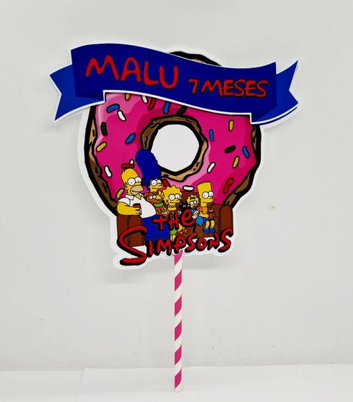 Topo de Bolo Simpsons