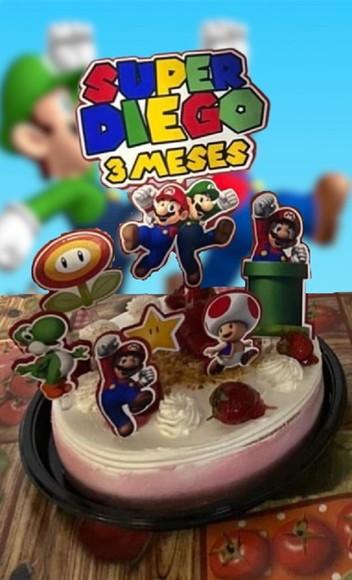 Topo De Bolo Super Mario Bross
