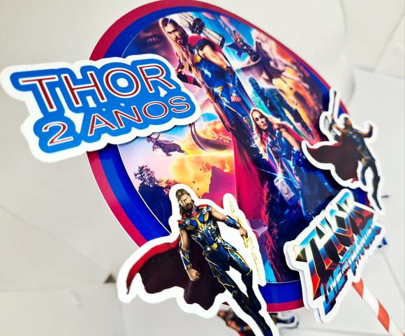 Topo de Bolo Thor Love And Thunder