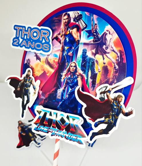 Topo de Bolo Thor Love And Thunder